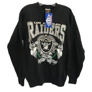 Vtg 1992 Dead Stock Los Angeles LA Raiders Football Sweatshirt Las Vegas NFL